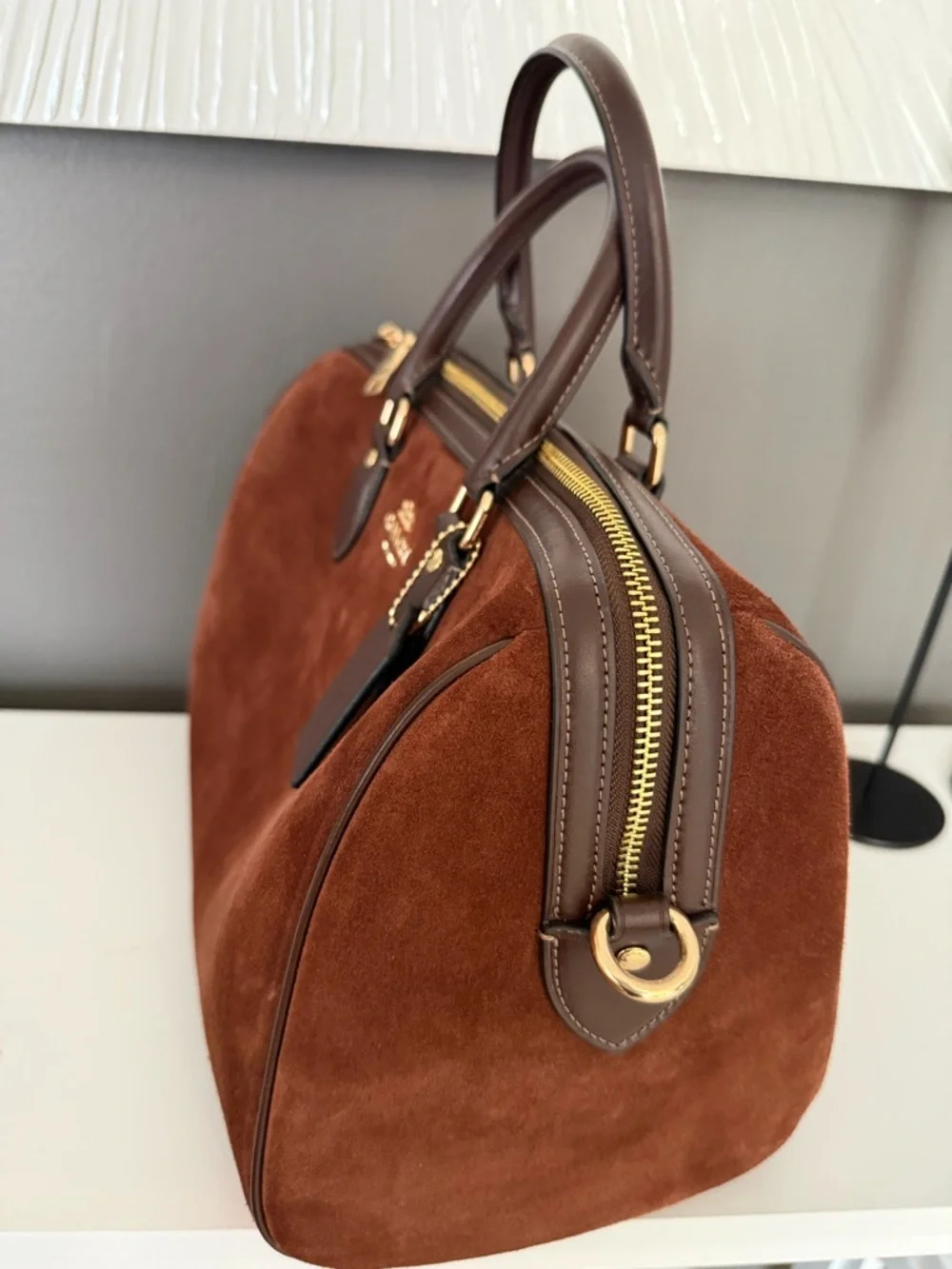 Coach Large Rowan in Suede - Picture 4 of 6